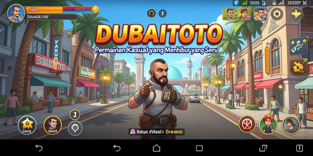 Tampilan gameplay DUBAITOTO yang cerah dan menarik.