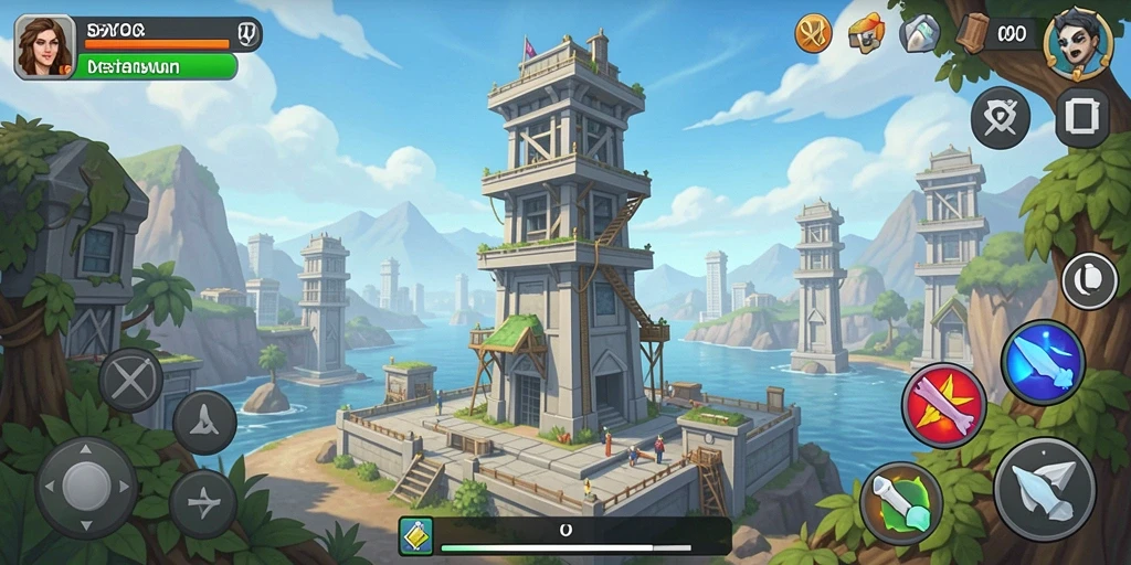 Tampilan gameplay DYO1 yang seru dan menegangkan dalam Tower Defense.