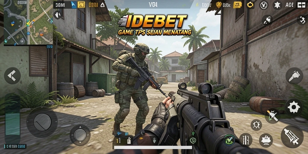 Tampilan dinamis dari gameplay menantang di IDEBET.