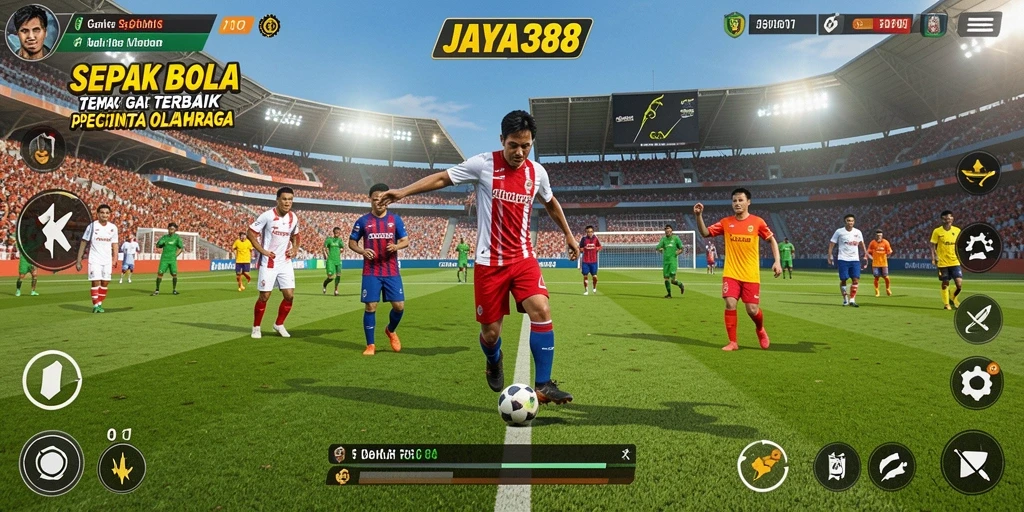 Gameplay sepak bola yang mendebarkan dalam JAYA388.