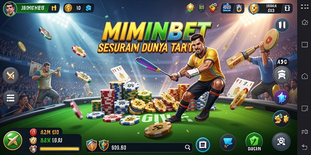 Screenshot MIMINBET menunjukkan keseruan gameplay taruhan.
