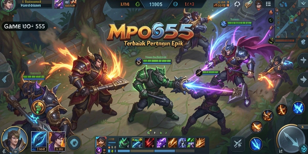 Gameplay seru dan strategis dalam pertarungan MOBA.