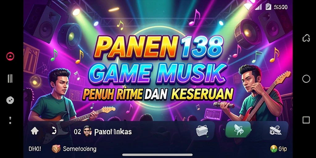 Tampilan menarik dari gameplay musik yang mengasyikkan.