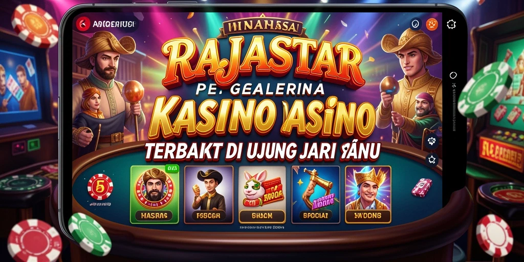 Tampilan menarik gameplay RAJASTAR dengan tema Kasino.