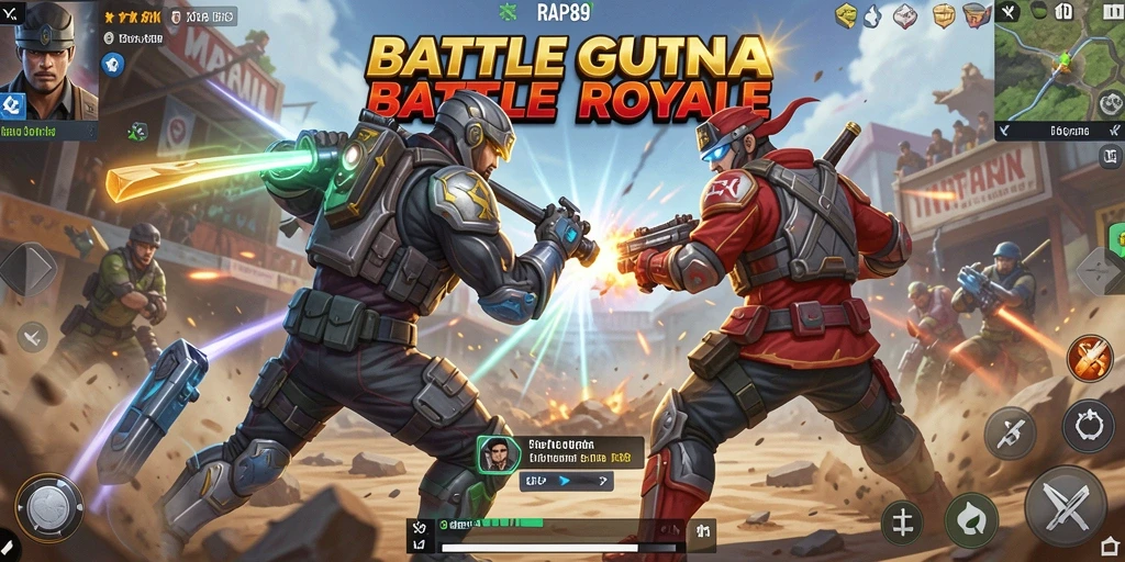 Gameplay seru RAP89 dengan aksi pertarungan Battle Royale.