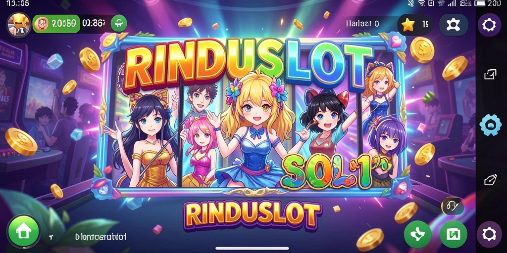 Tangkapan layar gameplay <strong>RINDUSLOT</strong> menampilkan aksi seru dan karakter Anime.