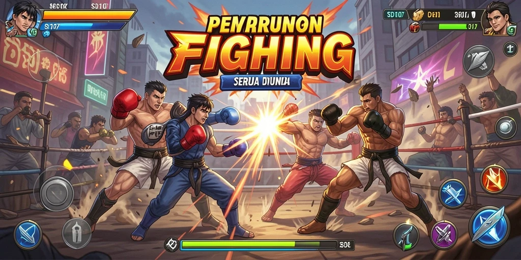 Gameplay pertarungan yang mendebarkan di SD107.