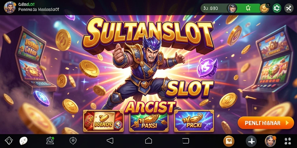 Tampilan gameplay SULTANSLOT yang menegangkan dan penuh warna.