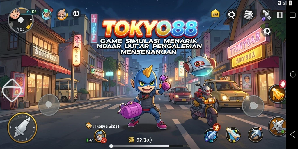 Screenshot menunjukkan berbagai aktivitas menarik di TOKYO88.